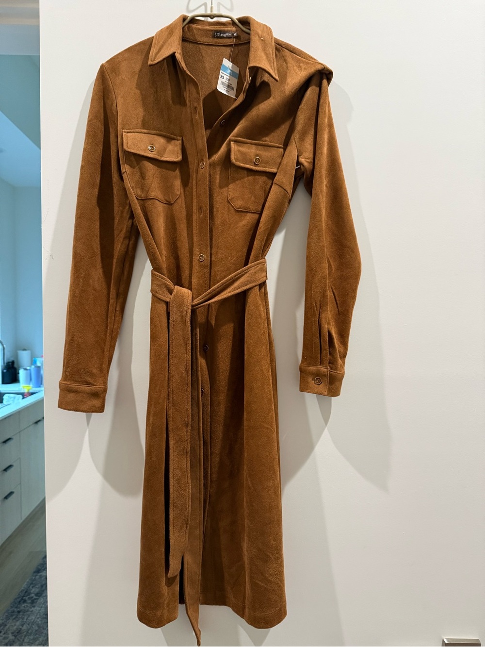 J. Mclaughlin Cognac Haarlem Dress